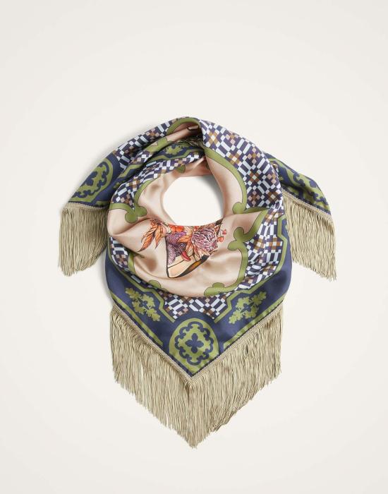  라 더블제이 머플러/스카프 La Double J 프린지 카레 스카프 마리포사