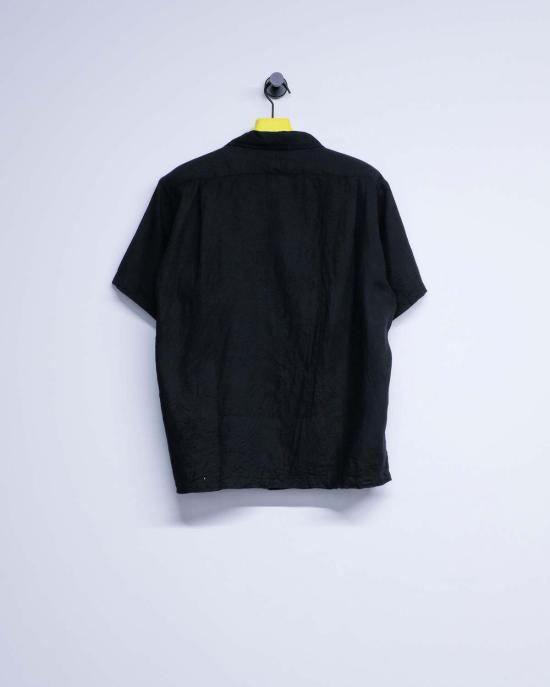  타이가 타카하시 반팔 셔츠 타이거 타카하시 Lot.112 블랙 코튼 서 가이 - TAIGA TAKAHASHI