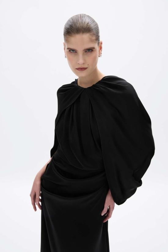  레이첼 길버트 롱 원피스 할리 가운 블랙 - RACHEL GILBERT