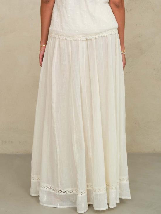  엠에이비이 롱 스커트 M.A.B.E 세리 맥시 스커트 에크루 - M.A.B.E