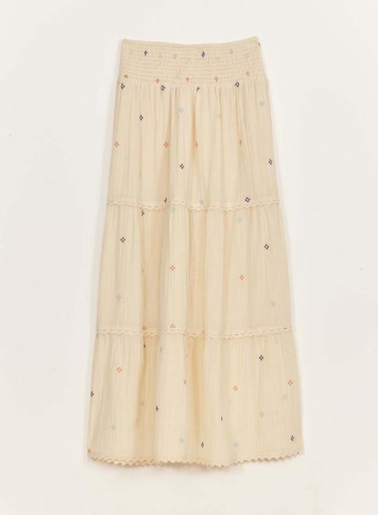  엠에이비이 롱 스커트 M.A.B.E 세리 맥시 스커트 에크루 - M.A.B.E