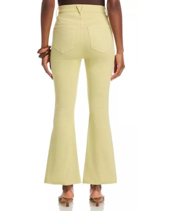  베로니카비어드 데님 팬츠 베로니카 비어드 카슨 하이라이즈 앵클 플레어 진 피스타치오 - VERONICA BEARD