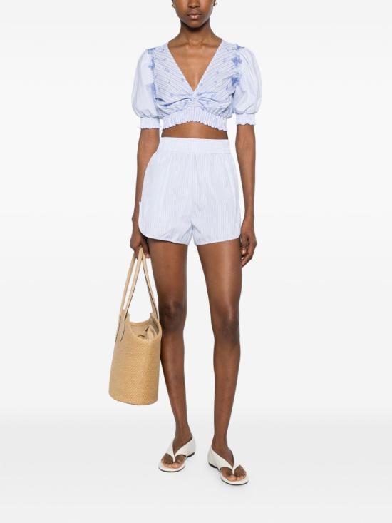 26SS 에르마노 설비노 민소매 티셔츠 D484L602 JXFR4804 Azzurro - ERMANNO SCERVINO