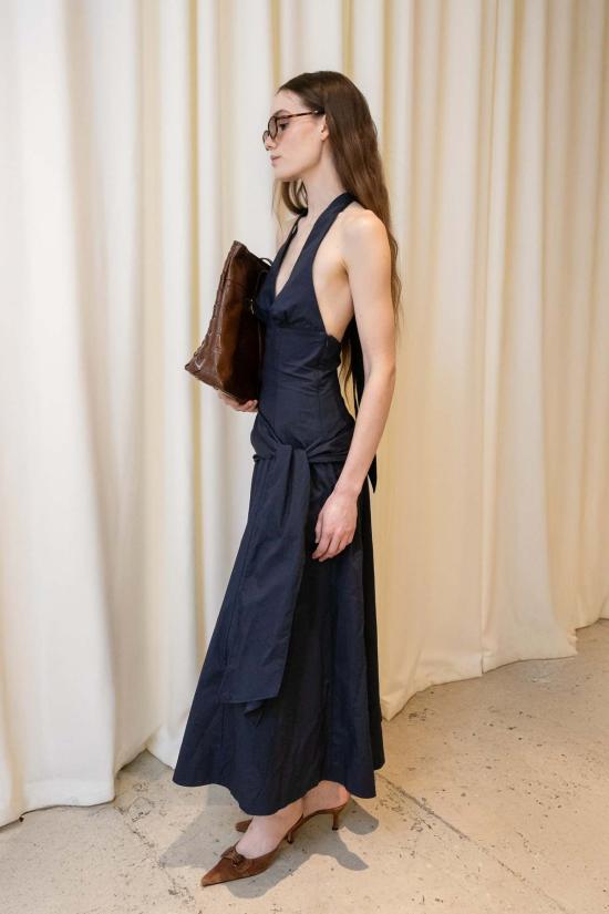  니아 롱 원피스 홀터 카디즈 드레스 - NIA