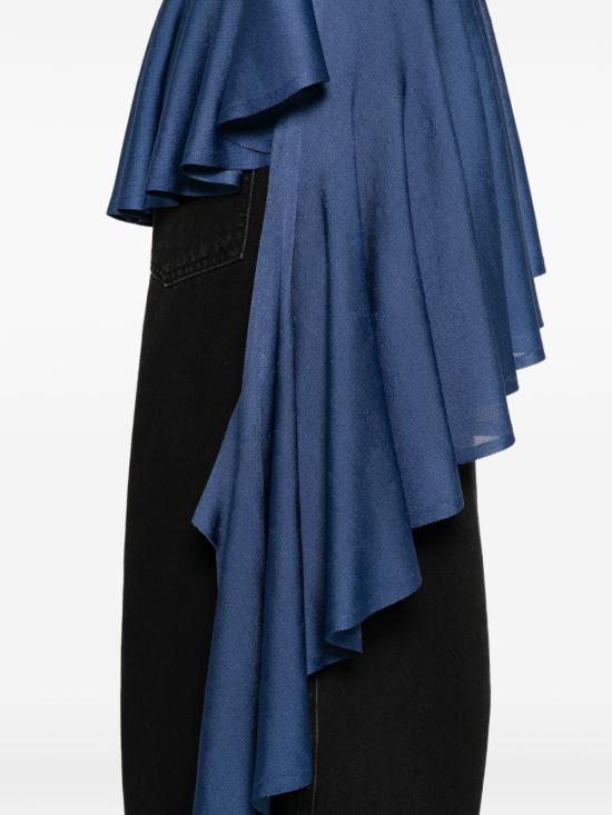 26SS 알라이아 민소매 티셔츠 AA9H1483K177C 516 NAVY - ALAIA