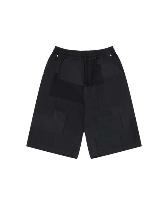  꼼데가르송 숏팬츠 Comme Des Garçons 네이비 화이트 코튼 폴리에스테르 자카드 쇼츠