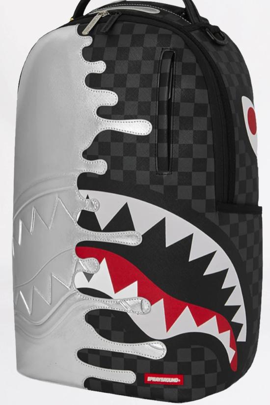 26SS 스프레이그라운드 백팩 910B8940NSZ WHITE BLACK Silver - SPRAYGROUND