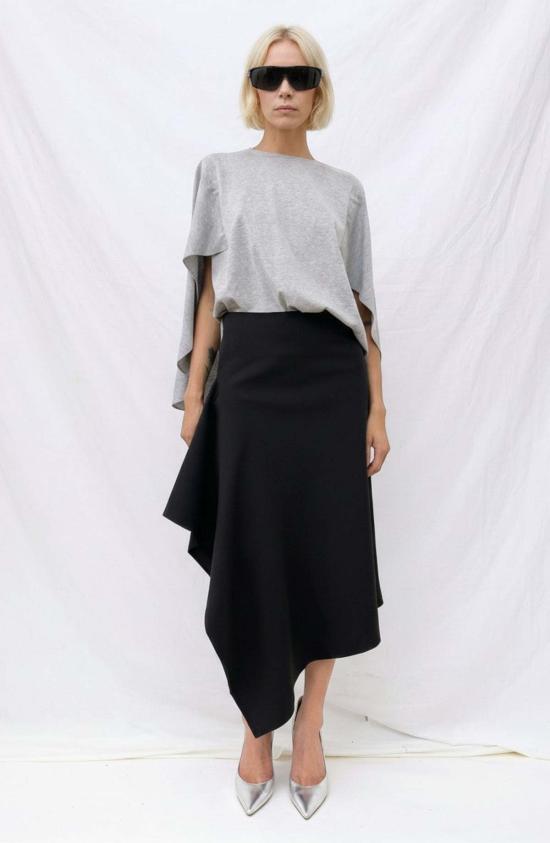  Lutz Huelle 롱 스커트 루츠 휠레 앵글 스커트