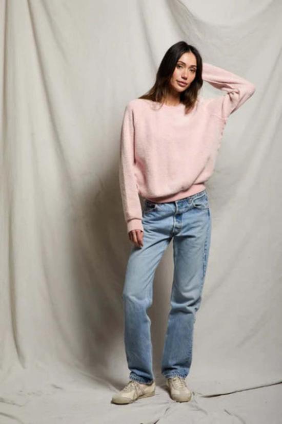 퍼펙트 화이트 티 스웨터 지기 리버스 플리스 크루넥 스웨트셔츠 - PERFECT WHITE TEE