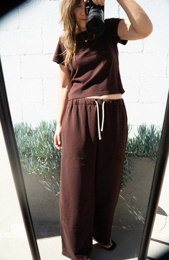  네라네제 트레이닝/조거 팬츠 네라네즈 카펜터 스웨트팬츠 코코아 베리 - NERANESE