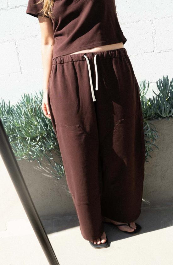  네라네제 트레이닝/조거 팬츠 네라네즈 카펜터 스웨트팬츠 코코아 베리 - NERANESE