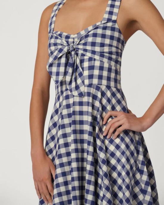  쇼산나 롱 원피스 쇼샤나 넬리 드레스 네이비/옵틱 - SHOSHANNA