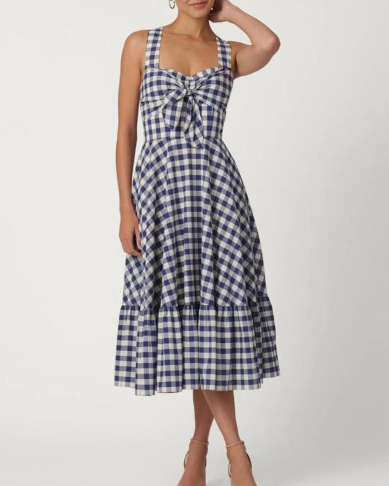  쇼산나 롱 원피스 쇼샤나 넬리 드레스 네이비/옵틱