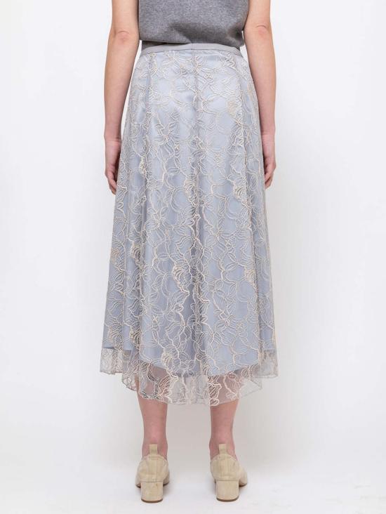  Orr 롱 스커트 오르 그라스 플레어 스커트 아이보리 - OTHER BRANDS