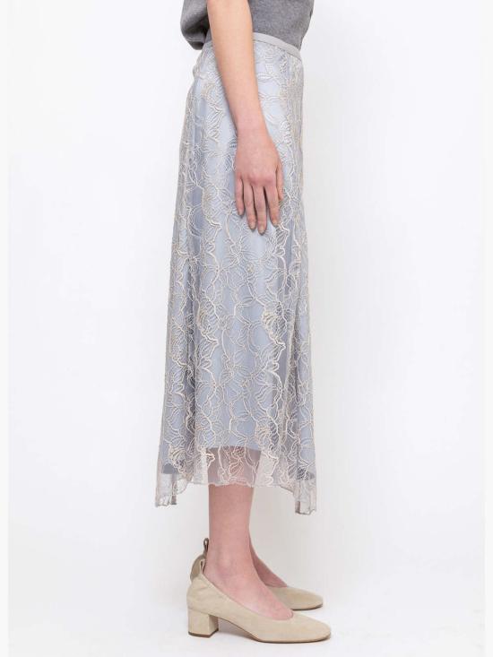  Orr 미디 스커트 오르 그라스 플레어 스커트 아이보리 - OTHER BRANDS