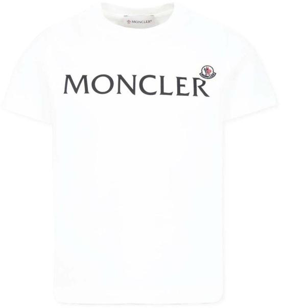 25FW [키즈] 몽클레어 티셔츠 K29548C0001889AFV034 WHITE