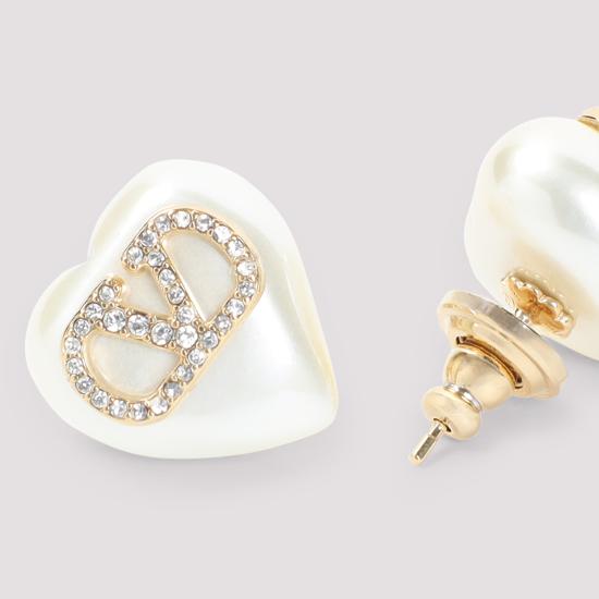 26SS 발렌티노 가라바니 이어링 8W0J0BT2EXE 3DV ORO CRYSTAL CREAM - VALENTINO GARAVANI