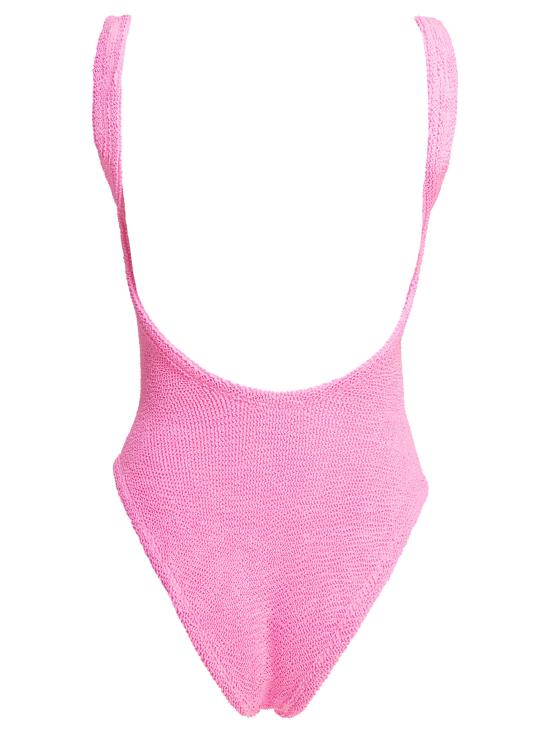 26SS 훈자 지 원피스 수영복 SQUARE NECK SWIMCRINKLEBUBBLEGUM Pink - HUNZA G