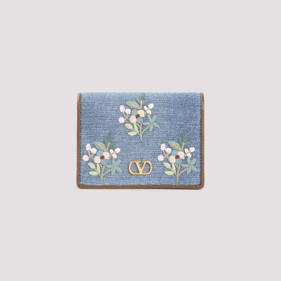 26SS 발렌티노 가라바니 지갑 8W0P0AJ3MDU AXM DENIM MULTICOLOR TABAC BROWN - VALENTINO GARAVANI