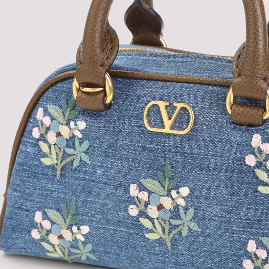 26SS 발렌티노 가라바니 토트백 8W0P0AX7MDU AXM DENIM MULTICOLOR TABAC BROWN - VALENTINO GARAVANI