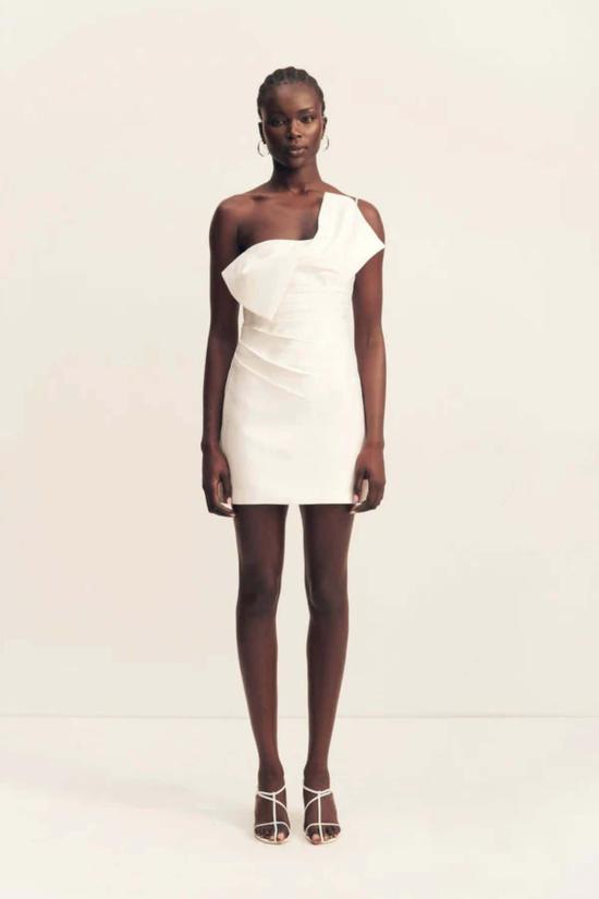  Shona Joy 숏 원피스 쇼나 조이 오티스 트위스트 노트 미니 드레스 아이보리