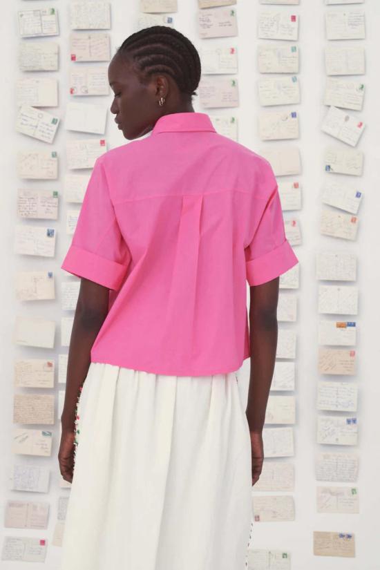  미이 컬렉션 셔츠 Mii 컬렉션 Alba 셔츠 핑크 - MII COLLECTION