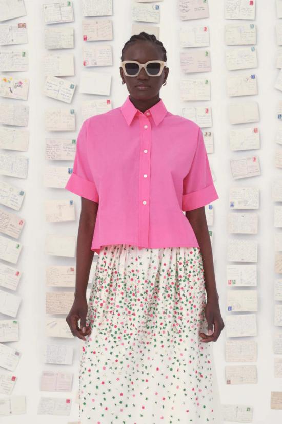  미이 컬렉션 셔츠 Mii 컬렉션 Alba 셔츠 핑크 - MII COLLECTION