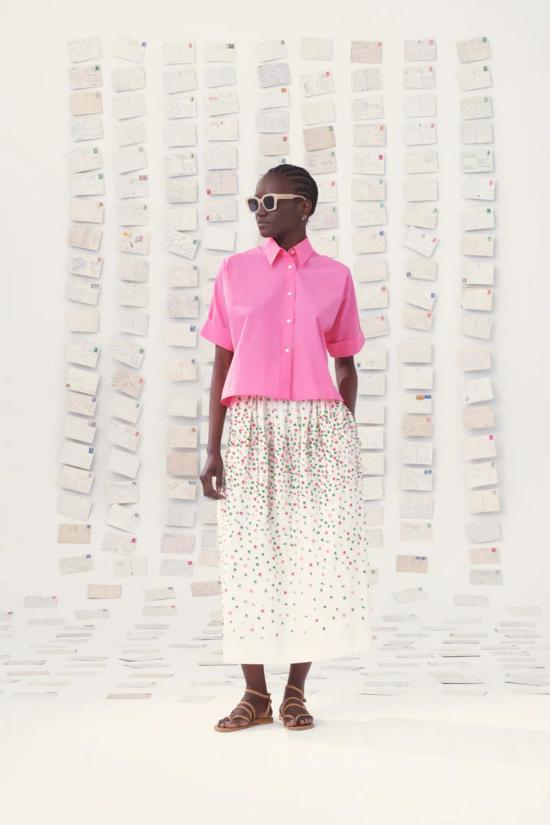  미이 컬렉션 셔츠 Mii 컬렉션 Alba 셔츠 핑크 - MII COLLECTION