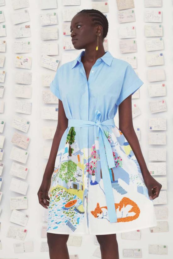  미이 컬렉션 숏 원피스 Mii 컬렉션 엘리오스 드레스 멀티컬러 - MII COLLECTION