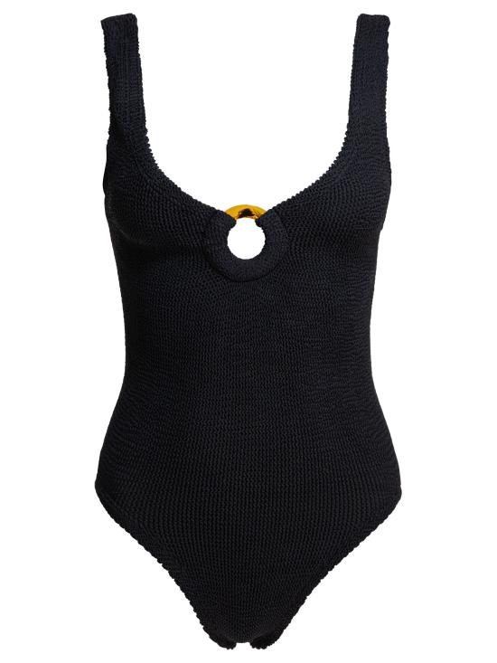 26SS 훈자 지 원피스 수영복 CELINE SWIMCRINKLEBLACK Black