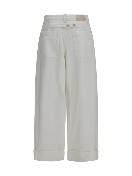 26SS 브루넬로 쿠치넬리 스트레이트 팬츠 M0H81P4064 C600 WHITE - BRUNELLO CUCINELLI