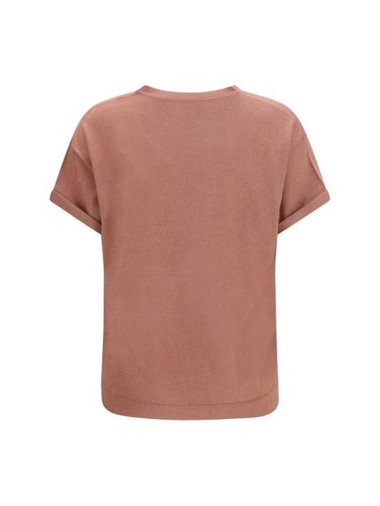 26SS 브루넬로 쿠치넬리 스파클링 캐시미어 실크 니트 티셔츠 M41810000 C9399 PINK - BRUNELLO CUCINELLI
