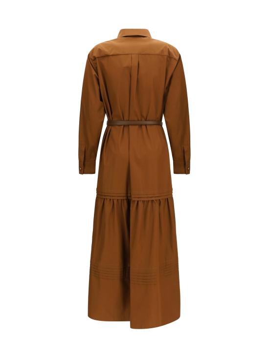 26SS 막스마라 스튜디오 롱 원피스 2616221042600 070 BROWN - MAX MARA STUDIO