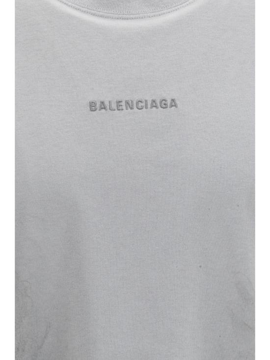 26SS 발렌시아가 백 미디엄 핏 티셔츠 764235TTVF9 9243 GREY - BALENCIAGA