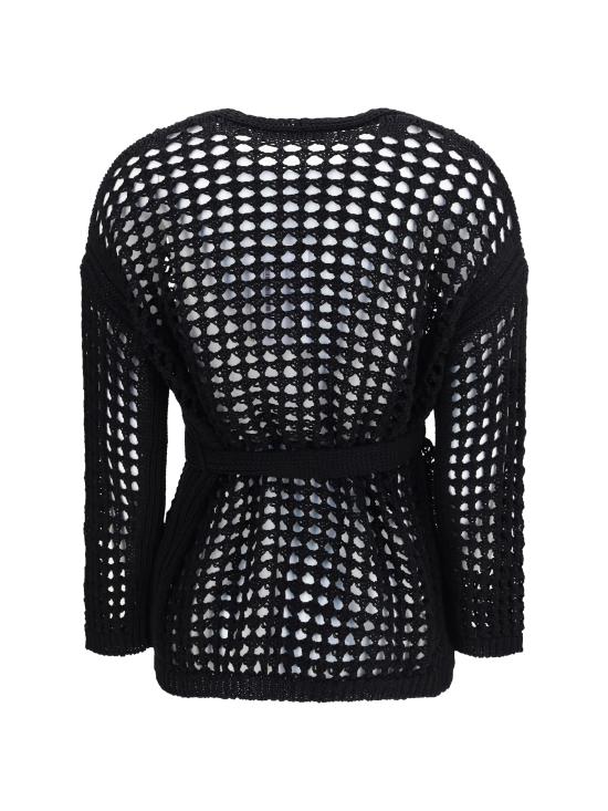 26SS 막스마라 가디건 2611341049600 004 BLACK - MAX MARA