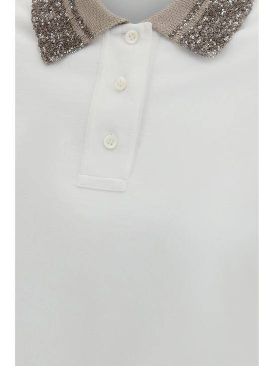 26SS 브루넬로 쿠치넬리 폴로 티셔츠 M0T63EJ105 C6159 WHITE - BRUNELLO CUCINELLI