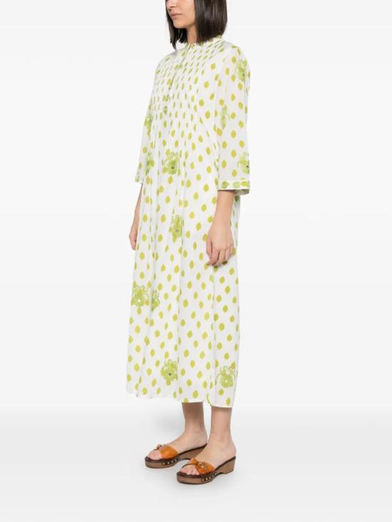 26SS NIMO 롱 원피스 WOODRUFFGREENDOTSBIRD White - OTHER BRANDS