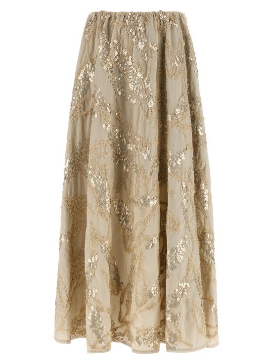 26SS 브루넬로 쿠치넬리 숏 스커트 M0F79G4011C9593 Beige