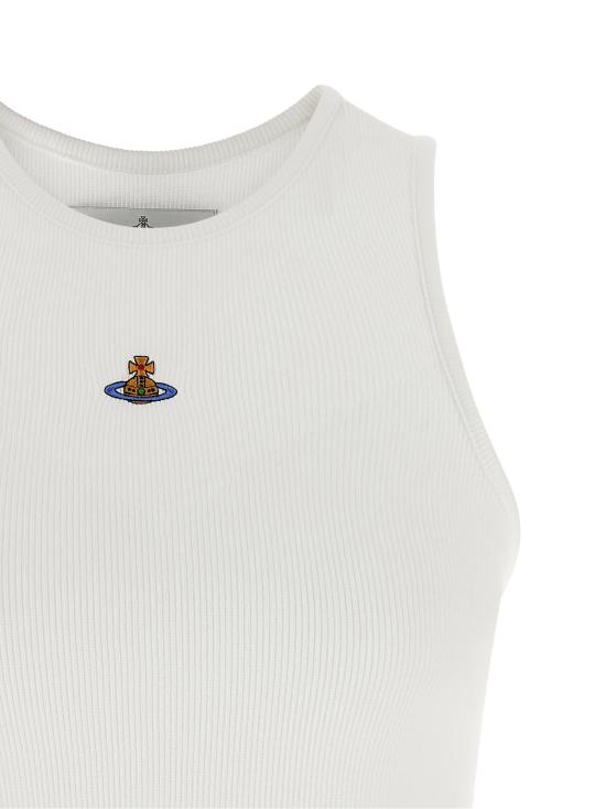 26SS 비비안웨스트우드 민소매 티셔츠 3G01003ZJ009CA401 White - VIVIENNE WESTWOOD