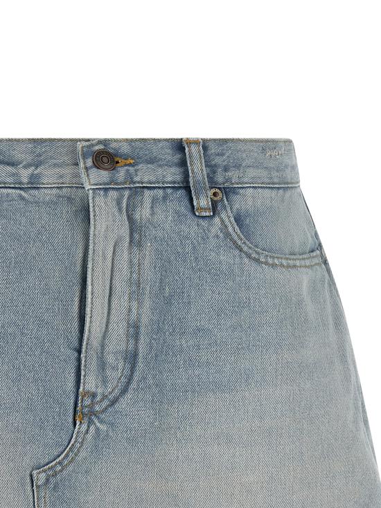 26SS 발렌시아가 데님 숏팬츠 872186TDW144200 Light Blue - BALENCIAGA