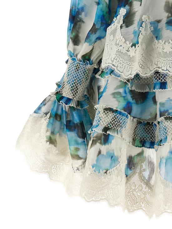 26SS 짐머만 숏 원피스 8704DS262BLPOP Blue - ZIMMERMANN