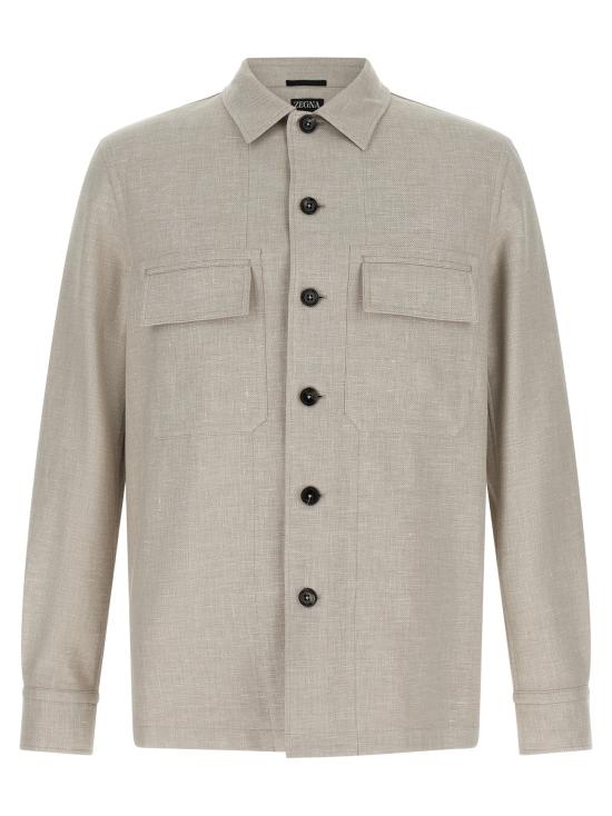26SS 에르메네질도제냐 긴팔 셔츠 UHV22A3SOT6BN07262 Gray