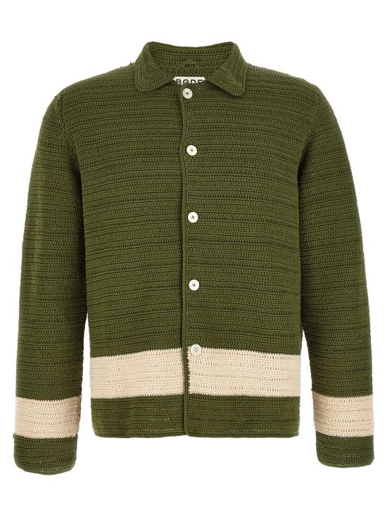 26SS 보디 긴팔 셔츠 MRS26KT013GREENCREAM Green
