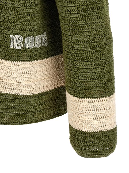26SS 보디 긴팔 셔츠 MRS26KT013GREENCREAM Green - BODE
