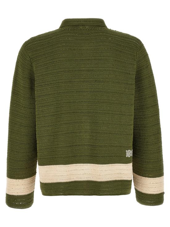 26SS 보디 긴팔 셔츠 MRS26KT013GREENCREAM Green - BODE
