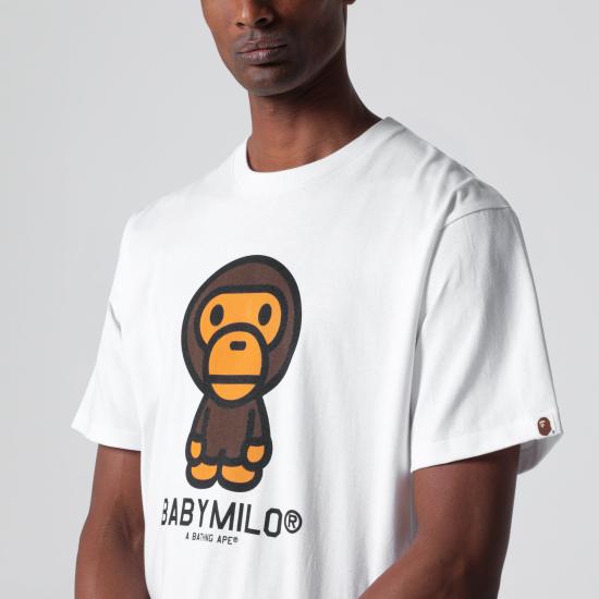 26SS 베이프 반팔 티셔츠 002TEM301001MCO White - BAPE