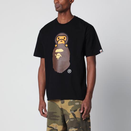 26SS 베이프 반팔 티셔츠 002TEM301002MCO Black