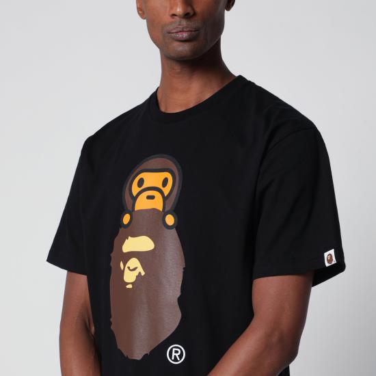 26SS 베이프 반팔 티셔츠 002TEM301002MCO Black - BAPE