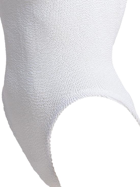 26SS 훈자 지 원피스 수영복 SQUARE NECK SWIMCRINKLEWHITE White - HUNZA G