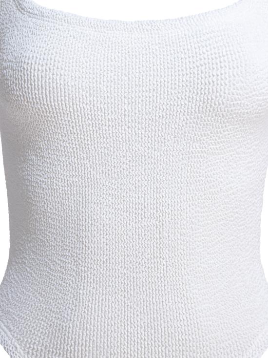26SS 훈자 지 원피스 수영복 SQUARE NECK SWIMCRINKLEWHITE White - HUNZA G